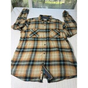 Dakota Grizzly Men’s XXL Plaid Flannel Shirt Long Sleeve 100% Cotton